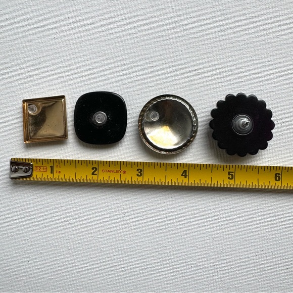 Vintage Lot of Purple Earrings 1980s - Picture 7 of 7